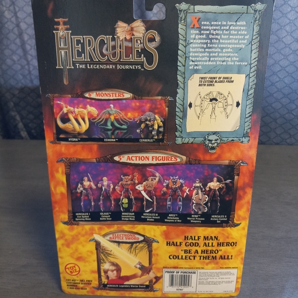 1995 Toy Biz Hercules The Legendary Journeys Xena Warrior Princess Action Figure - Picture 5 of 7